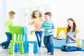 picture of kids playing in a day care for Heintz & Becker's child injury page 